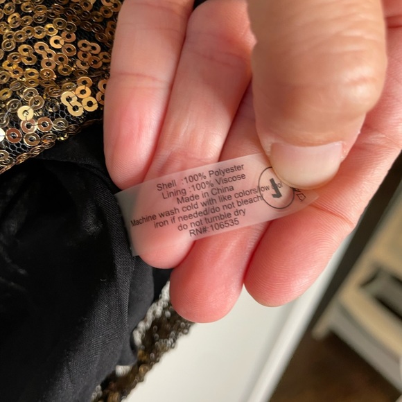 NWT Sundays Gold Sequin Viola Cami - Picture 11 of 11